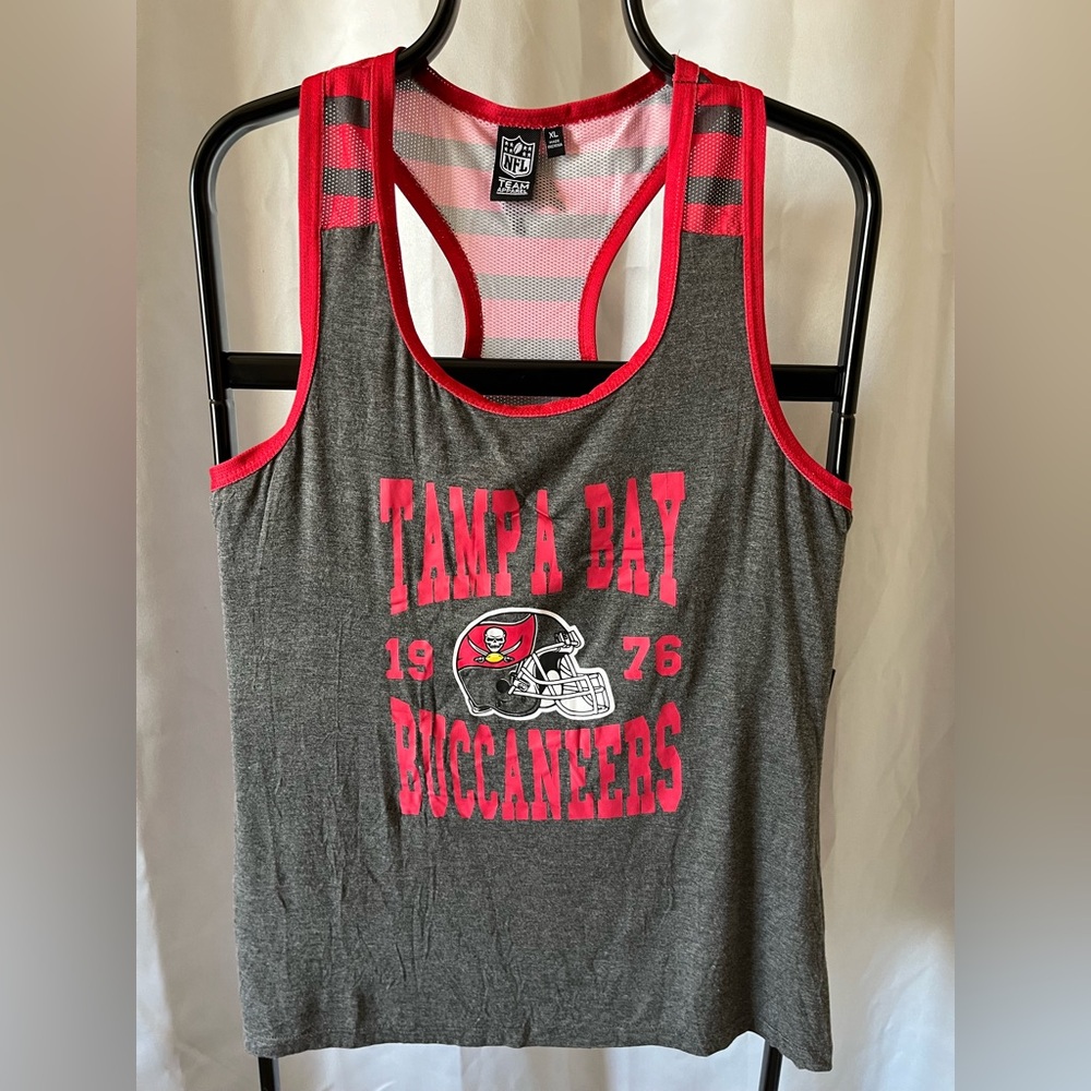 NFL Team Apparel Tampa Bay Buccaneers Racerback Tank Top